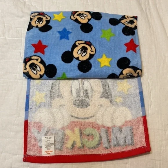 Disney Junior Mickey Mouse Toddler Pullover 2 Pack Cotton Bibs Blue Soft… - Picture 5 of 5